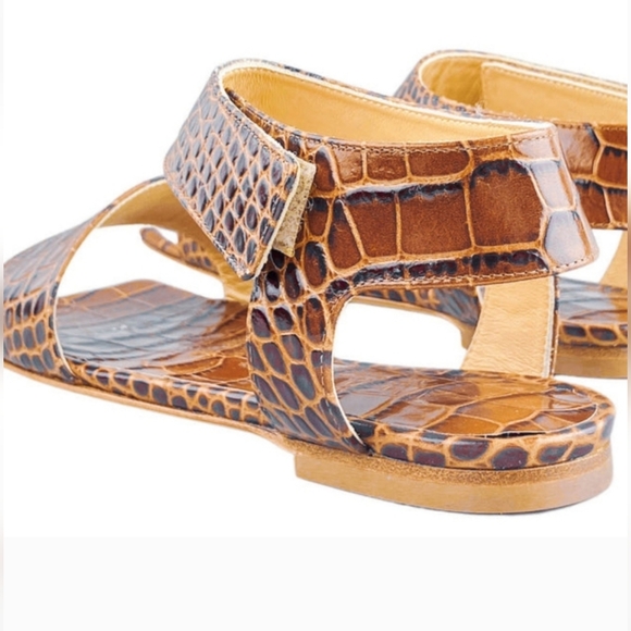 NIB $695 Awake Mode Riley croc sandals - Picture 7 of 10
